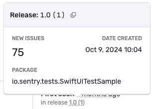 The Release details tooltip